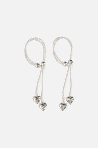 2 PACK HEART TIE BACK
