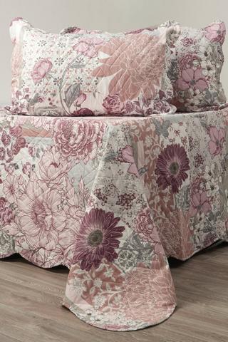 3 PIECE FLORAL QULT
