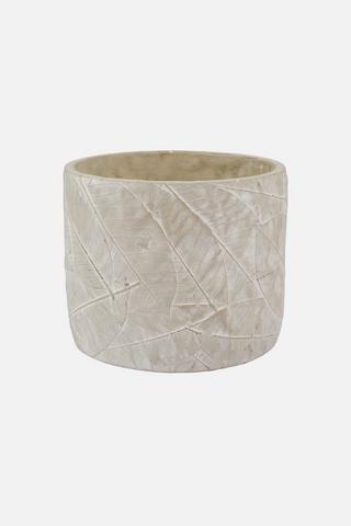 EMBOSSED CERAMIC POT