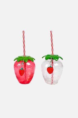 ASSORTED STRAWBERRY CHARM SIPPER CUP