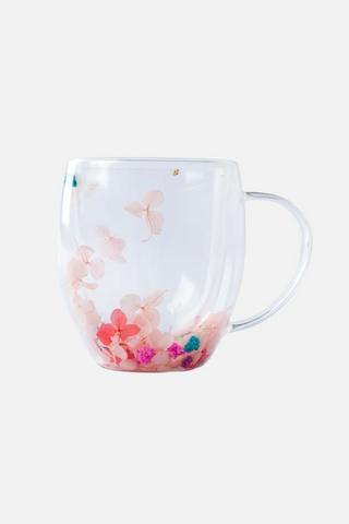 FLORAL DOUBLE WALL MUG 300ML