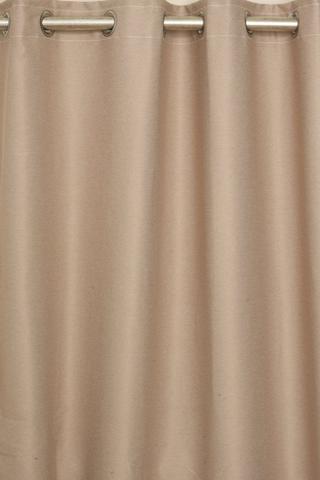 MILAN BLOCKOUT EYELET CURTAIN TAUPE 135X225CM