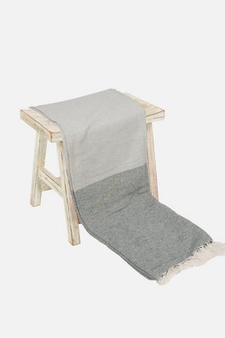 PC STRIPE CHENILLE GREY140X180