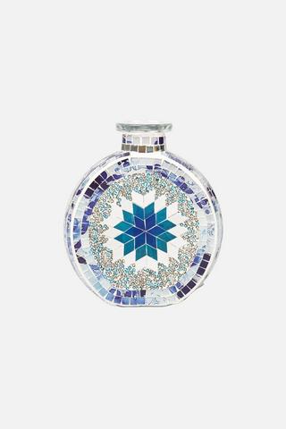 MOSAIC VASE BLUE & WHITE