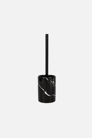 MARBLE TOILET BRUSH-BLACK