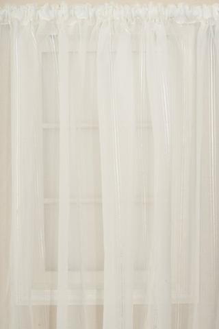 STRIPE TAPED SHEER CURTAIN L218XW270CM