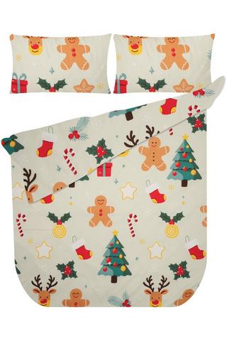 KIDS CHRISTMAS JINGLE POLYESTER DUVET COVER