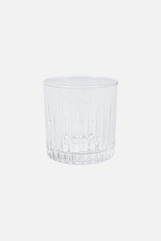 RIBBED GLASS TUMBLER