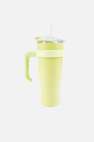 HANDLE FLASK & STRAW 1.2L