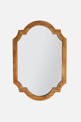 WOOD MIRROR OBLONG 76.5X113CM