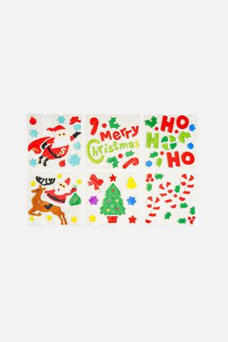ASSORTED CHRISTMAS WINDOW STICKERS