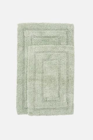 2 PIECE REVERSIBLE BATHMAT SET