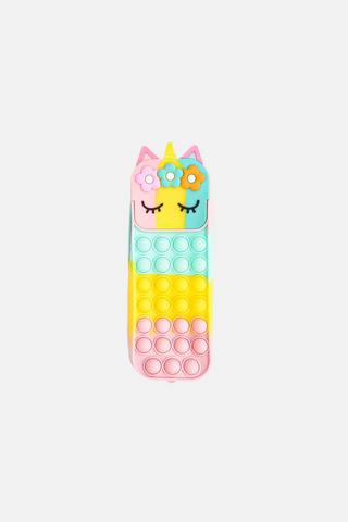POP IT UNICORN SILICONE PENCIL CASE