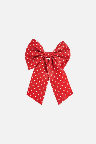 CHRISTMAS POLKA DOT BOW