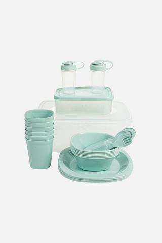ASSORTED 34 PIECE PICNIC SET