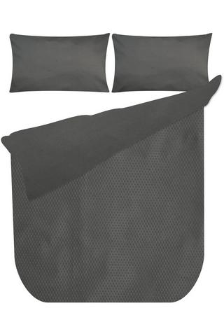 TEXTURED POLYESTER DUVET COVER