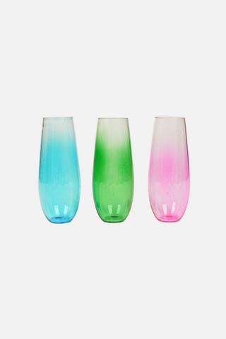 STEMLESS CHAMPAGNE GLASSES - ASSORTED