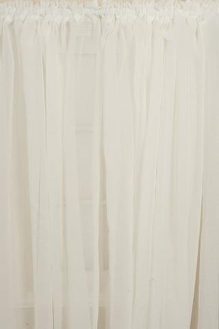 CRACKLE SHEER TAPED CURTAIN L5X218W