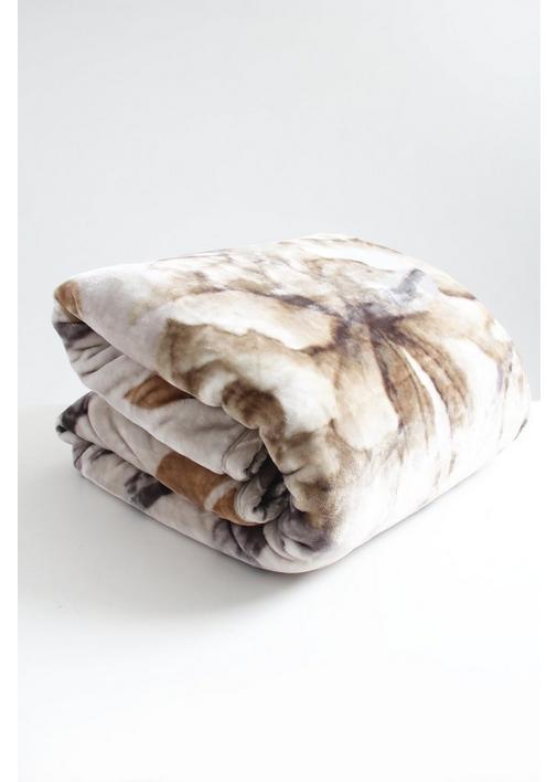 ROSEANNE 3KG MINK BLANKET L200XW220CM 1 Taupe SHEET STREET