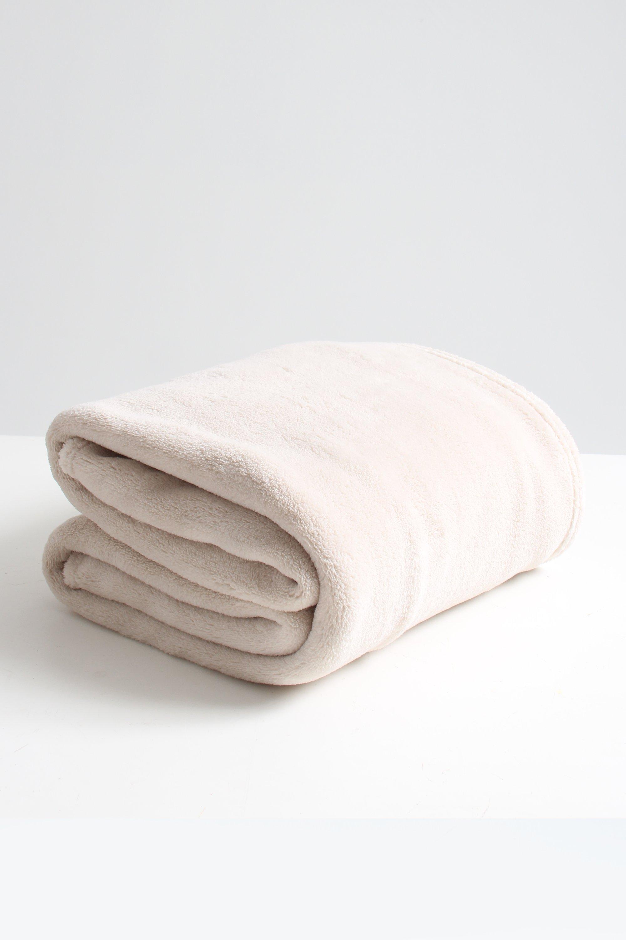 CORAL FLEECE BLANKET 125X150CM 1 Taupe SHEET STREET