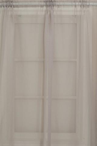 2 PACK SHEER TAPED CURTAIN 135X218CM