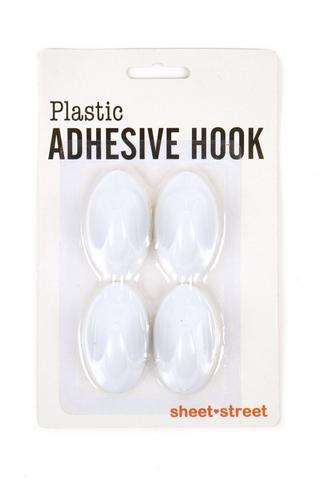 Adhesive Plastic Sticky Wall Hook (4834), Number Of Hooks: 24 at