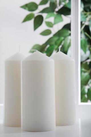 3 PACK MEDIUM PILLAR CANDLES