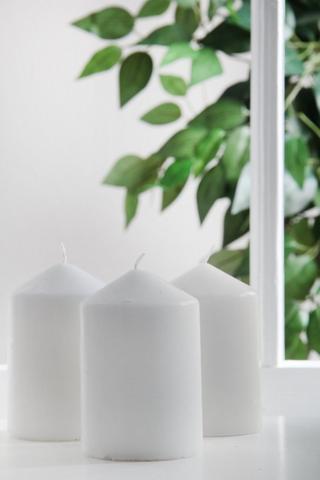 3 PACK SMALL PILLAR CANDLES