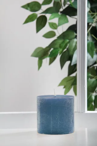 SMALL ORCHID PILLAR CANDLE