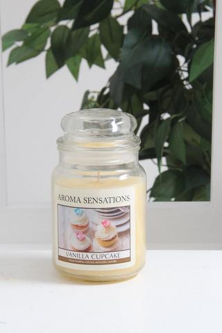 JAM JAR VANILLA CUPCAKE SCENTED CANDLE