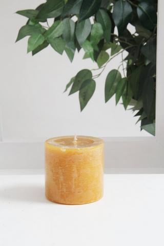 SALTED CARAMEL SCENTED PILLAR CANDLE