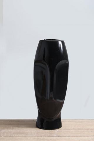 LARGE DECORATIVE VASE - 1 - Black | SHEET STREET