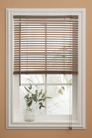 PVC WOODGRAIN VENETIAN BLIND 160X160CM