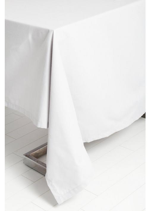 Plain white store table