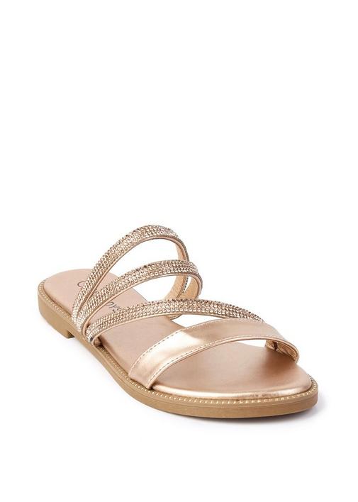 Diamante slip best sale on sandals