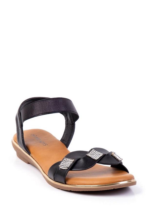PLAIT DETAIL SANDALS