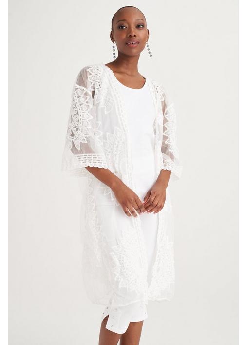 White lace best sale wrap dress