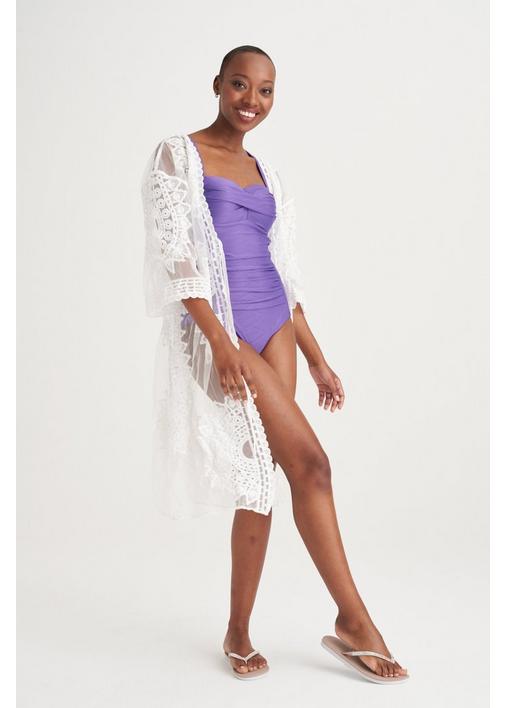 White best sale lace wrap