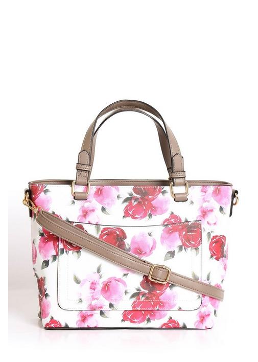 FLORAL TOTE BAG 1 Rose Pink MILADYS