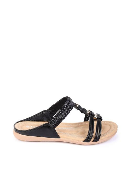 Beaded slip on online sandals