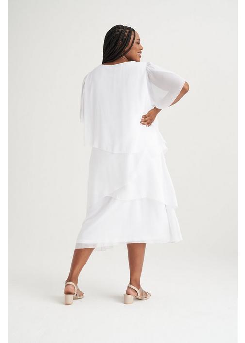 LAYERED DRESS WHITE - 117 - White | MILADYS