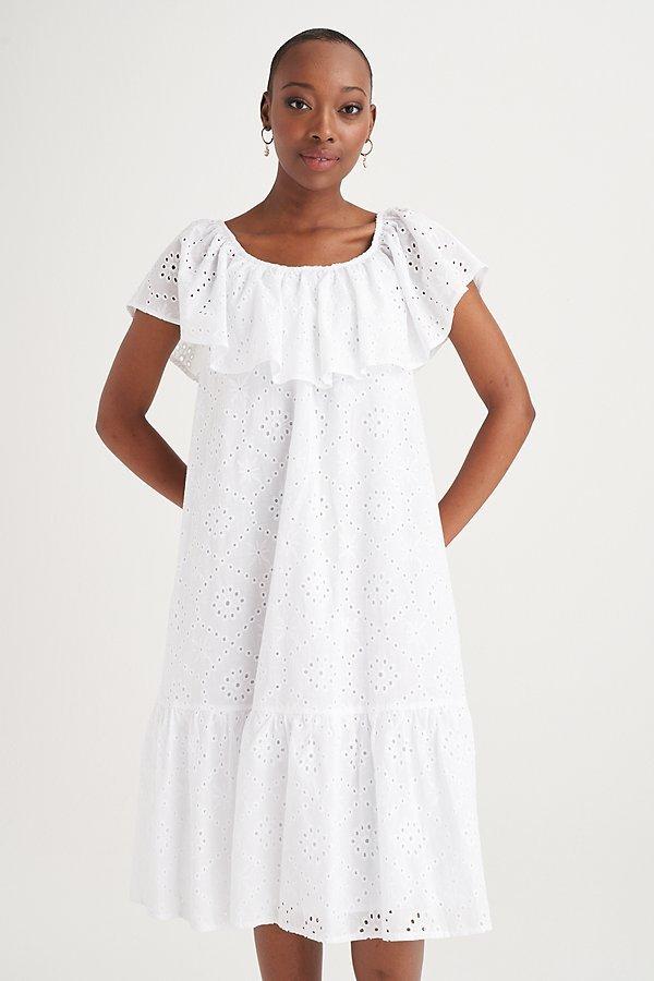 ANGLAISE DRESS WHITE
