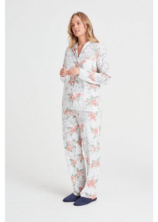 FLORAL PRINT SLEEP SET - 3XL - Sage