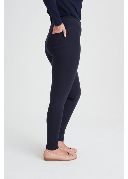 Full Length Ponte Leggings in Blue