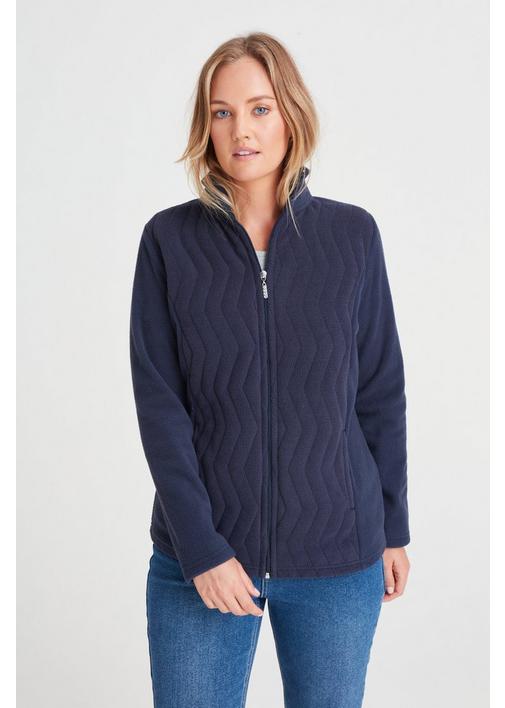 Navy polar fleece on sale jacket