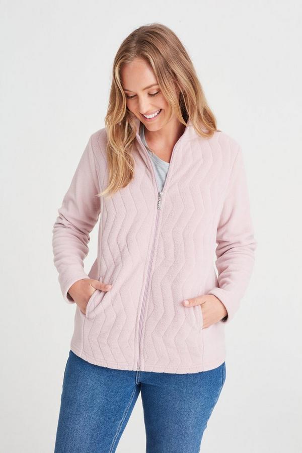 POLAR FLEECE ZIP THROUGH JACKET PINK