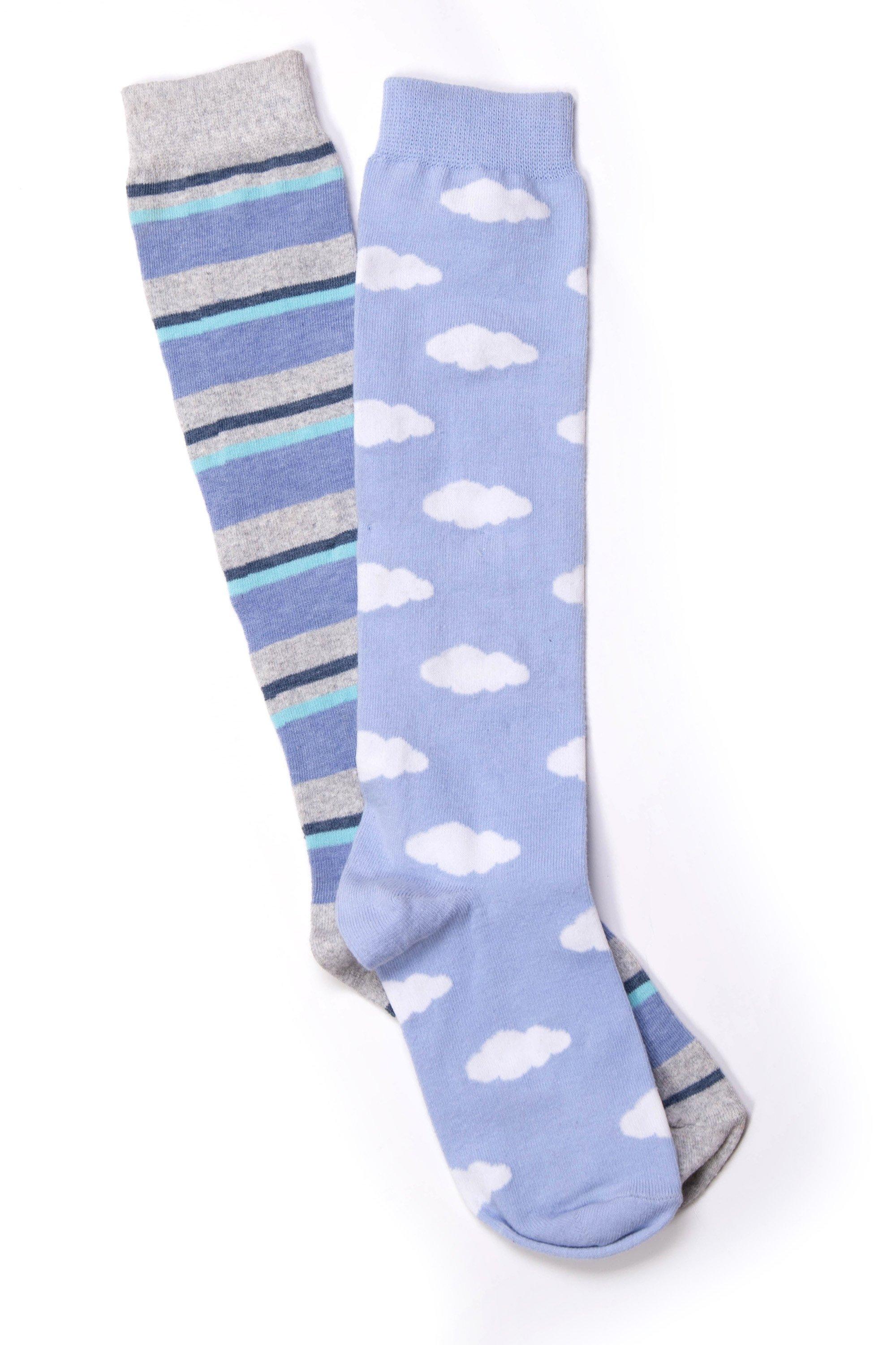 2 PACK PRINTED BOOT SOCKS