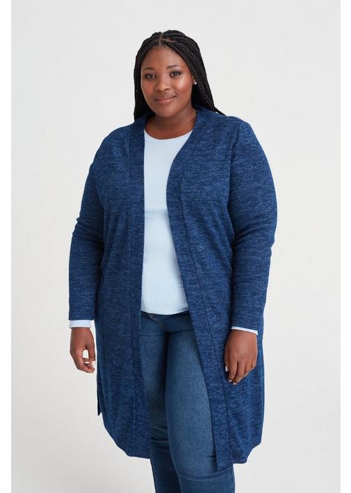 Plus size outlet blue cardigan