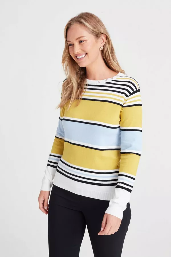 STRIPE KNITTED PULLOVER