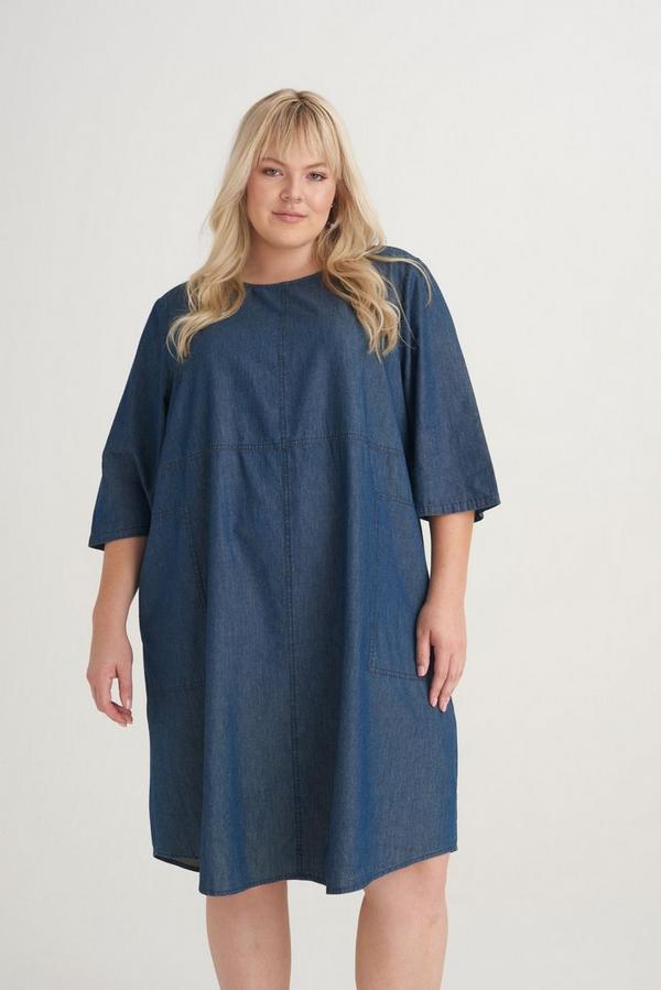 A-LINE DRESS DENIM